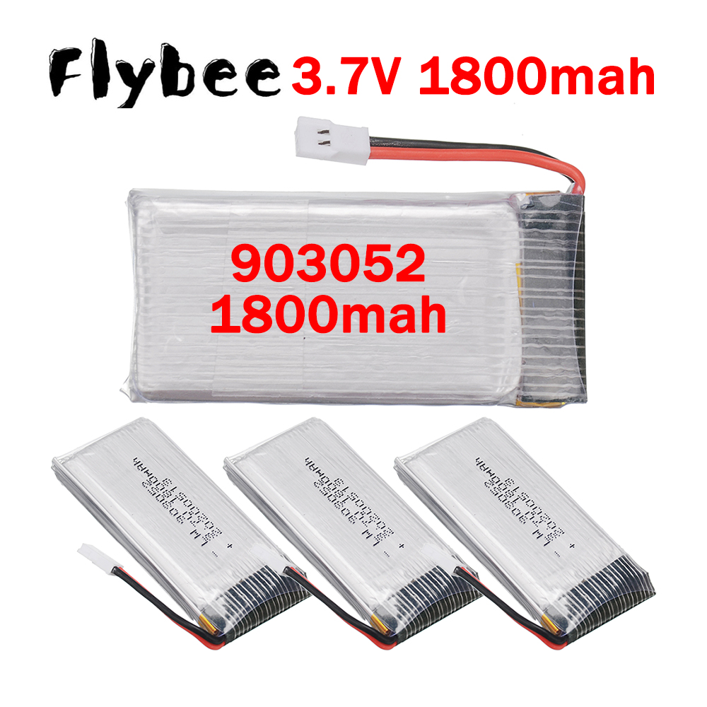 Rc Hobby Drone - 5-in-1-Ladegerät 903052 3,7V 1800mAh Lithium-Polymer-Akkus für