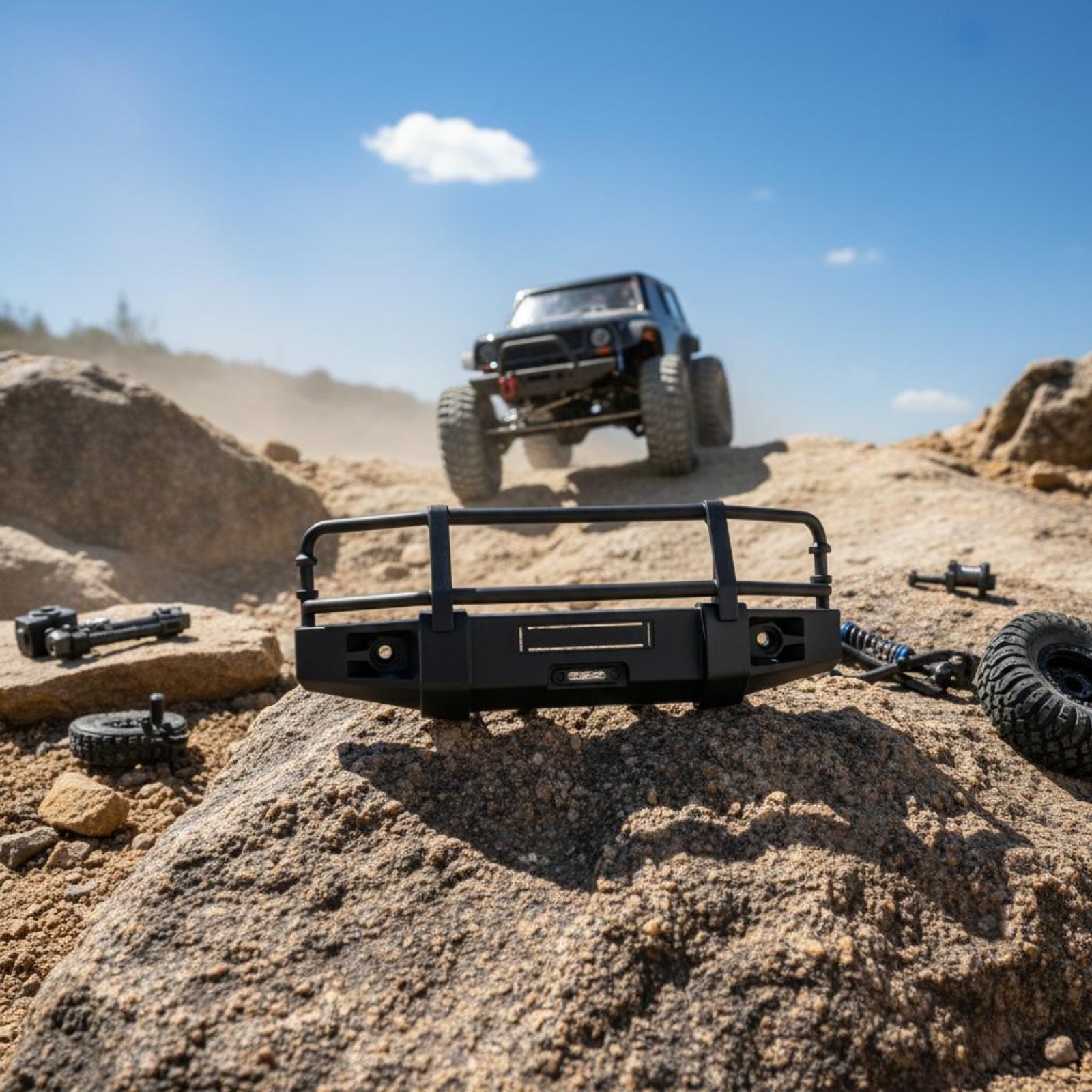 Rc And Hobby - RC Crawler Frontstoßstange Modellauto-Upgrade Crawler-Stoßstange Hobby-Fahrzeugteil
