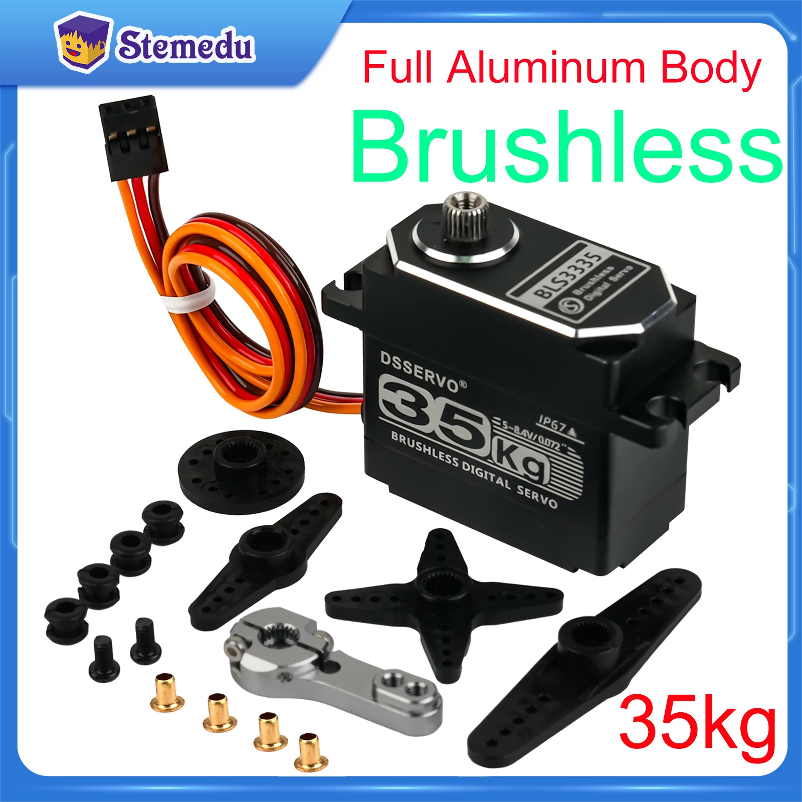 Rc Hobby Tools - 35 kg BLS3335 Digitaler Servomotor Hochgeschwindigkeitsbürstenlos
