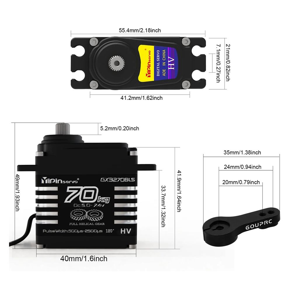 1/2 Stück 70KG Hochdrehmoment  – Rc Hobby Tools Bewertung und Preis