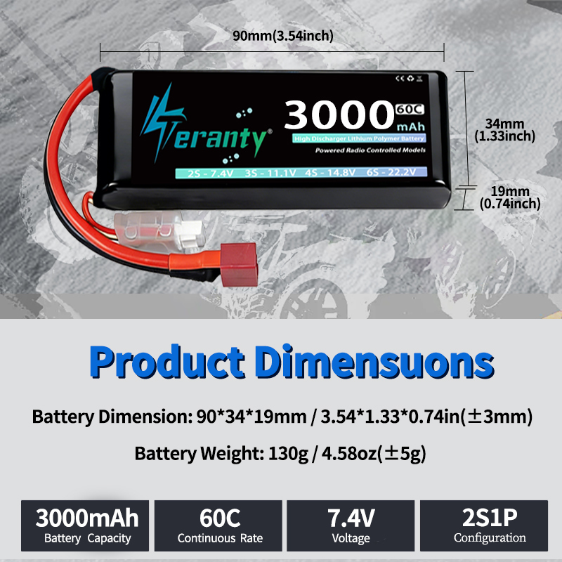 TERANTY 2S 3000mAh Lipo-Akku 7 – Rc Hobby Drone Bewertung und Preis