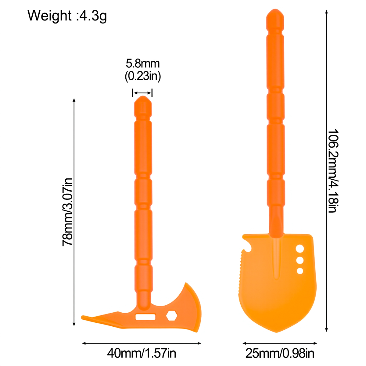 Simulierte Kunststoffschaufel- – Rc Hobby Tools Bewertung und Preis