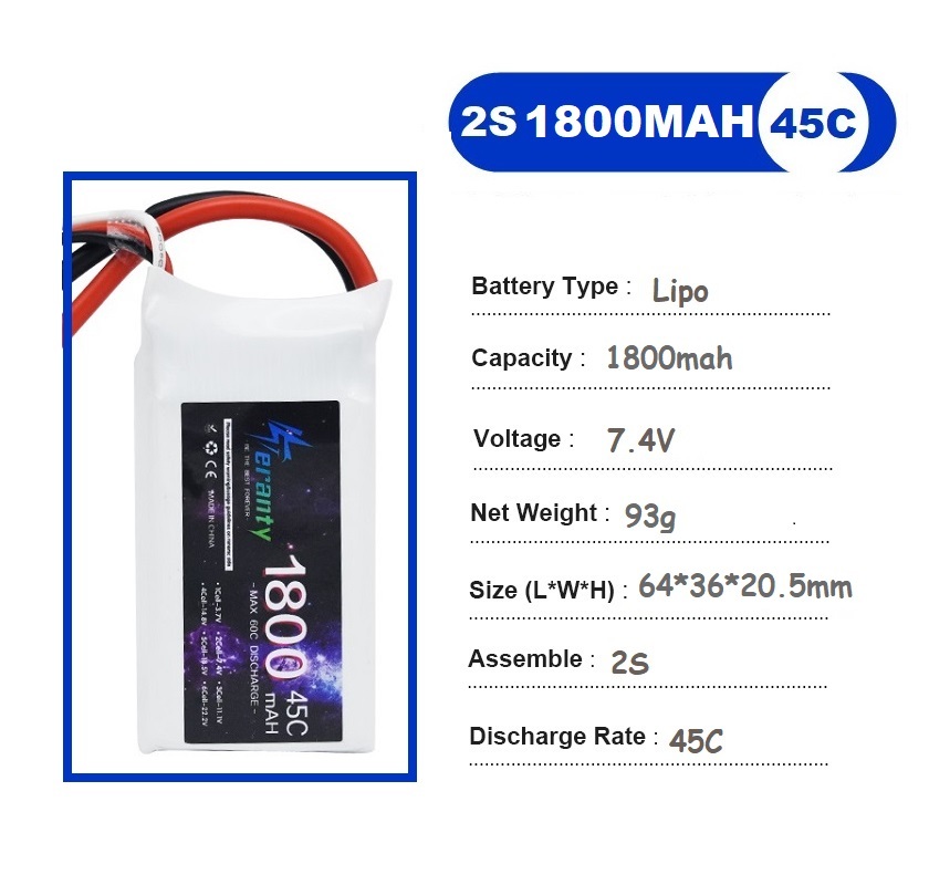 2PCS 7,4 V Lipo 2S Batterie 15 – Rc Hobby Drone Bewertung und Preis